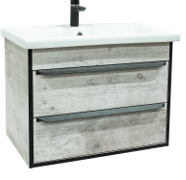 Тумба подвесная ViMark КУБА Финдус 70 с умывальником COMO 70