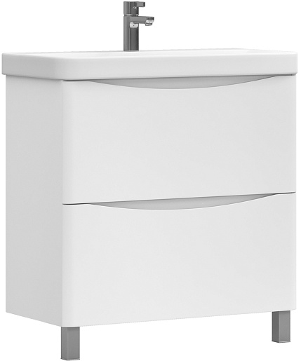 Тумба напольная Vigo Glem 80 белая с умывальником 9595