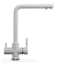 Cмеситель для кухни ULGRAN с подключением к фильтру с питьевой водой U-016 молочный №341
