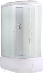 Душевая кабина AquaCubic 3106D L fabric white 120*80 см