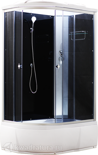 Душевая кабина AquaCubic 3106D R grey black 120*80 см