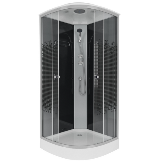 Душевая кабина Niagara Eco NG-4503-14 BLACK 80х80х215 см
