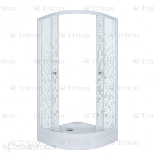 Душевое ограждение Triton Стандарт Мозаика А 90*90 (с поддоном) Щ0000025432