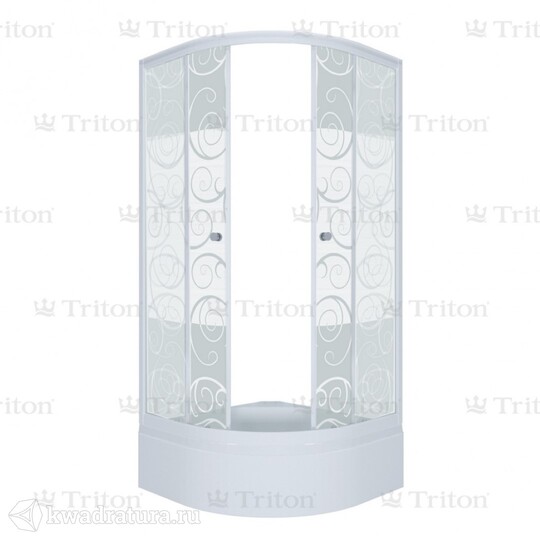 Душевое ограждение Triton Стандарт Узоры В 90*90 (с поддоном) Щ0000025437