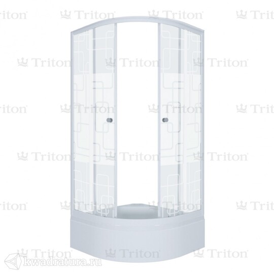 Душевое ограждение Triton Стандарт Мозаика В 100*100 (с поддоном) Щ0000025932