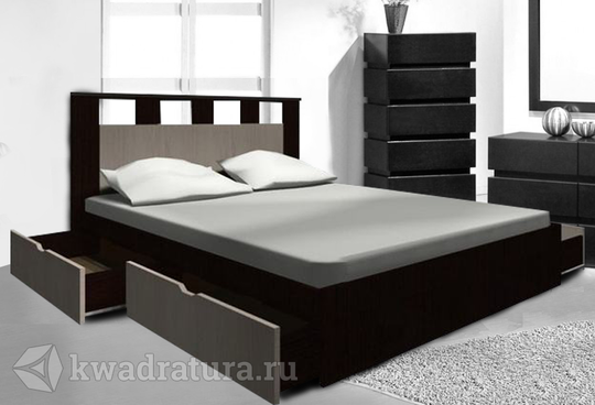 Двуспальные кровати с ящиками — купить 2-спальную кровать с ящиками для хранения белья — mebHOME