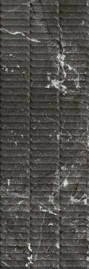 Настенная плитка Kerama Marazzi Тубкаль чёрный глянцевый структура 30*89.5 см KM3090B0170R