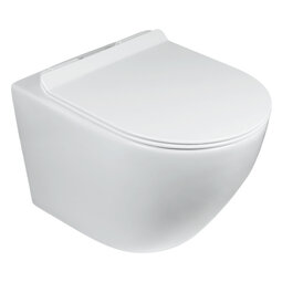 Унитаз подвесной Calypso смыв торнадо ультратихий, крышка Slim 2 кнопки CS246UQ-TK