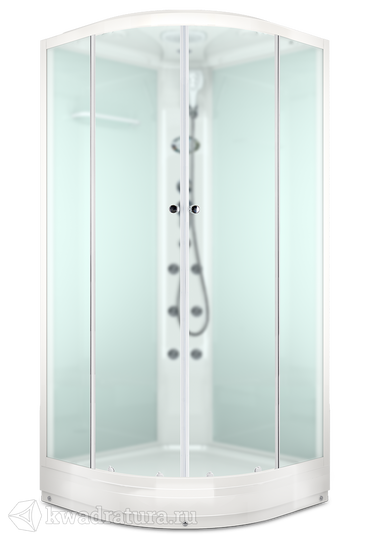 Душевая кабина DOMANI-Spa Delight Slim 110 DS01DS110LWM10 100*100 см