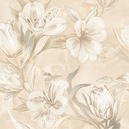 Панно для настенной плитки AZORI Opale Beige Flower 63*63 см 589032003