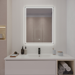 Зеркало-LED Aqua de Marco Carrera подсветка/сенсорный выключатель 70*90 см