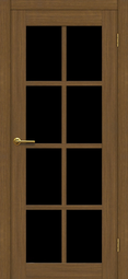 Межкомнатная дверь Матадор Гранада ДО1ч античный кедр, стекло черный