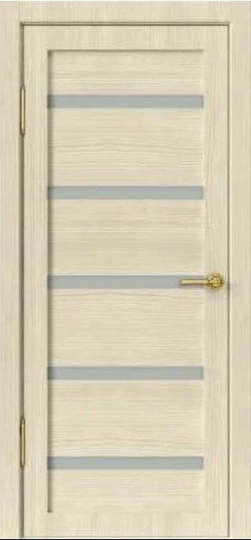 Межкомнатная дверь Дверные решения Альмека Лиственница светлая стекло матовое