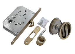 Комплект - ручки, сантехническая защелка Morelli MHS-1 WC AB бронза