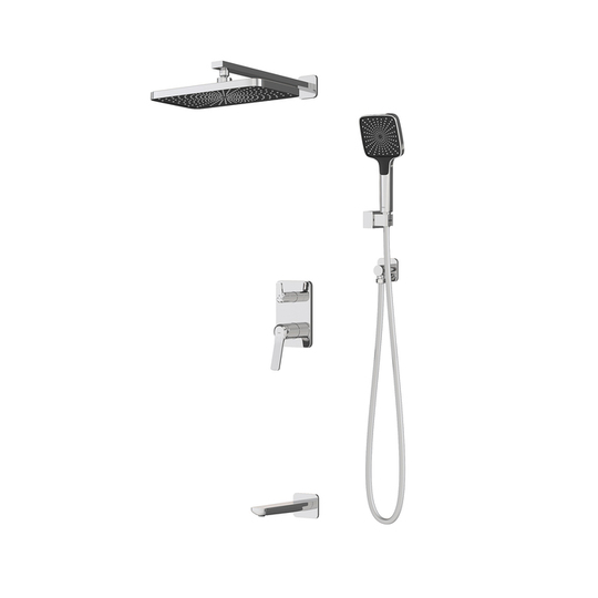 Встраиваемая душевая система Iddis Parker с тропическим и ручным душем, хром, PARSB03i68