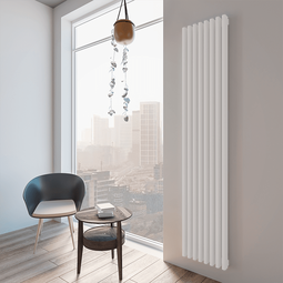 Вертикальный радиатор WABEH Платон V 8 секций, высота 1000 мм, ширина 380 мм