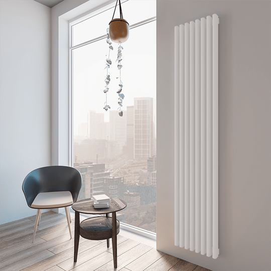 Вертикальный радиатор WABEH Платон V 8 секций, высота 1000 мм, ширина 380 мм