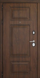 Дверь входная металлическая Дверной Континент Порта Тёмный орех - Альберо браш