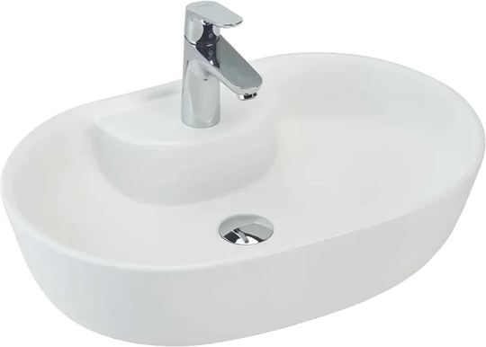 Раковина BeWash BOGEN на столешницу, белый матовый, 88611114, 60 см