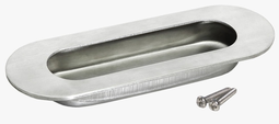 Ручка для раздвижной двери с зацепом Morelli MHS120 SS матовая сталь