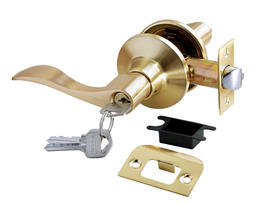 Дверная ручка-кноб с механизмом Rucetti HK-03 L SG Ключ-фиксатор матовое золото