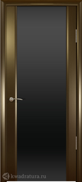 Межкомнатная дверь Океан Шторм-3 Венге с/о черное