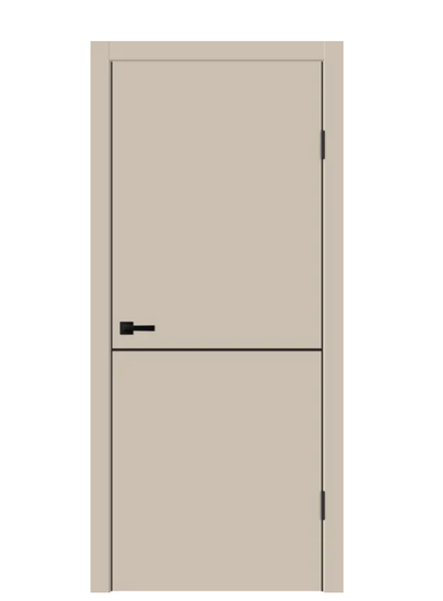 Межкомнатная дверь Velldoris (Веллдорис) TECHNO BLACK H1 ПГ Кварцит замок M1895 BL (черный), чёрная алюминиевая кромка с 4х сторон