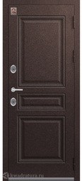 Дверь входная металлическая Центурион Т-8 Шоколад букле/миндаль