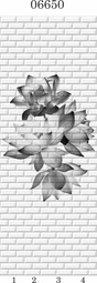 Стеновая панель ПВХ Panda Таинственный сад 06650