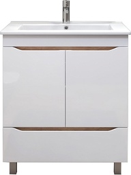 Тумба напольная Vigo Grani 75 дуб золотой микс с умывальником Оскар 75